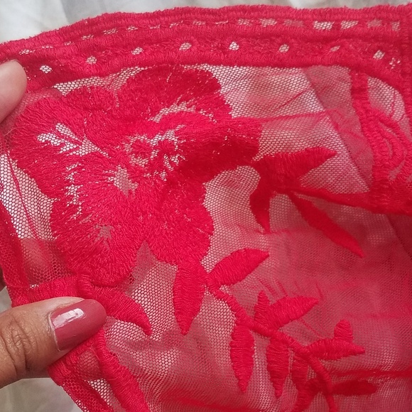 BOHO RED EMBROIDERED MAXI ROMPER DRESS - Picture 8 of 8